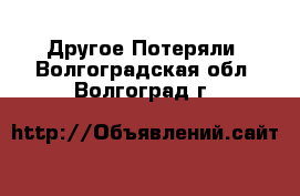 Другое Потеряли. Волгоградская обл.,Волгоград г.